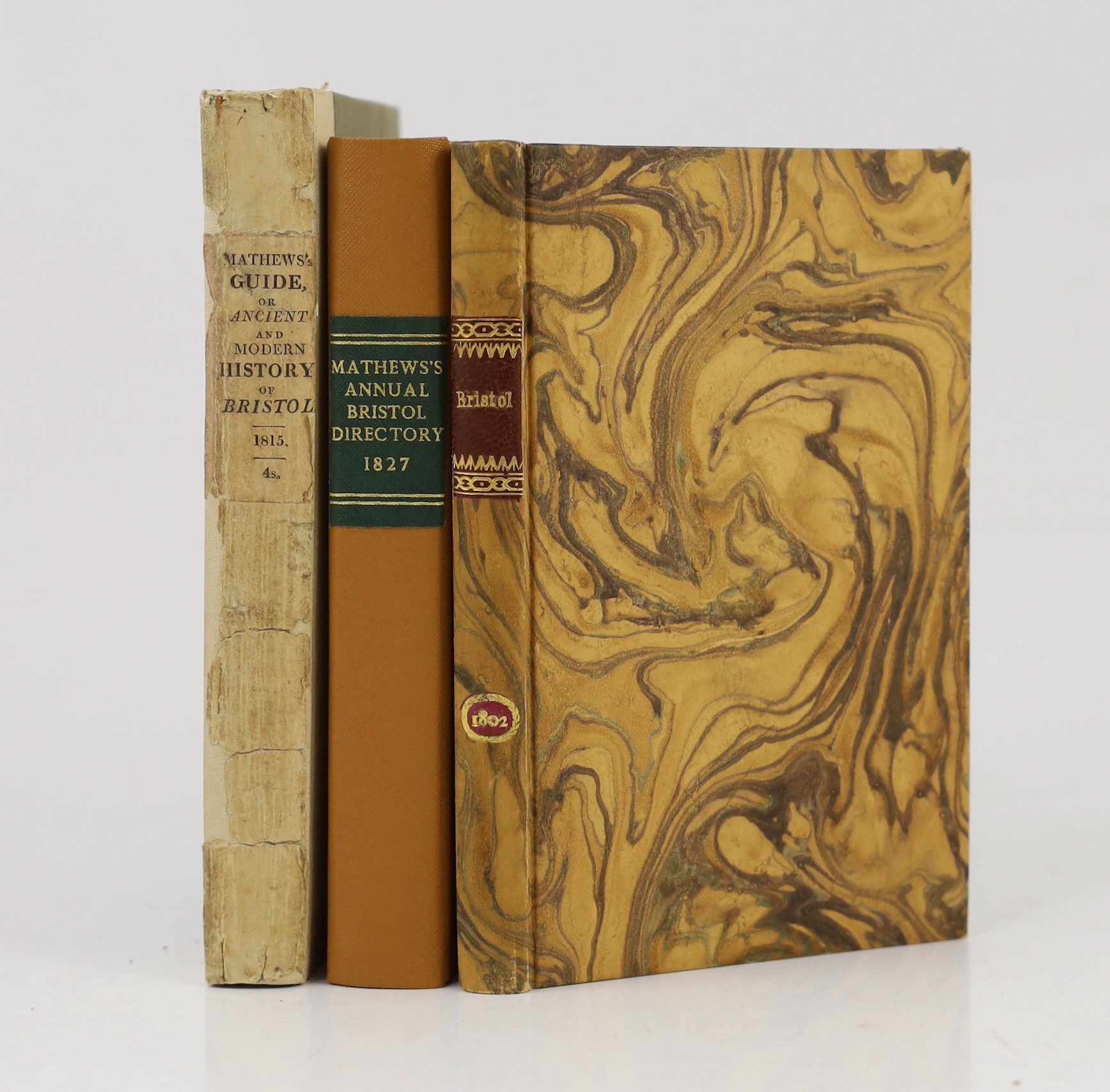 SOMERSET, BRISTOL: Bristoliensis - The Bristol Guide including a Description of the Curiosities of its Vicinity. 3rd edition revised and considerably enlarged. original paperboards, rebacked cloth, retaining most of orig